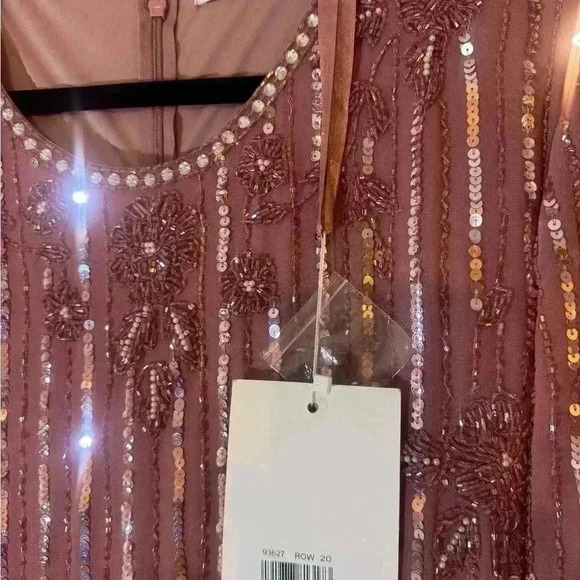 Mac Duggal Embellished Long-Sleeve Midi-Dress Plus Size 20 NWT - Picture 5 of 7